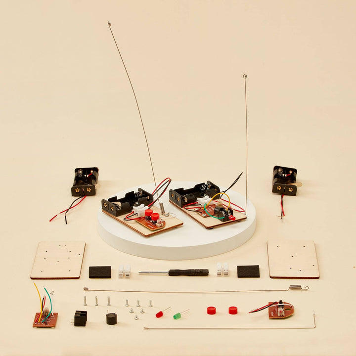 Telegraph &amp; Morse Code DIY Kit, Educational STEM Toy-Wooden Toy-Kitsville-Acorns &amp; Twigs