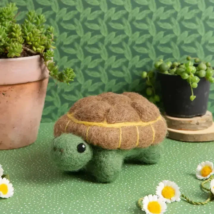 Tortoise Needle Felting Kit | Beginner Craft Kit-Baby Toy-Hawthorn Handmade (US Duties Paid)-Acorns & Twigs