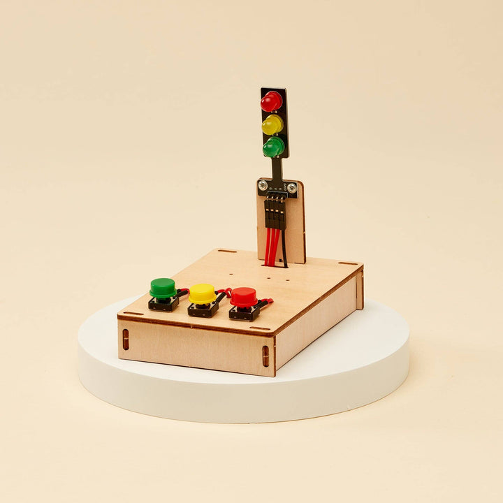 Traffic Light DIY Kit - Educational STEM Toy, Craft Kit-Wooden Toy-Kitsville-Acorns &amp; Twigs