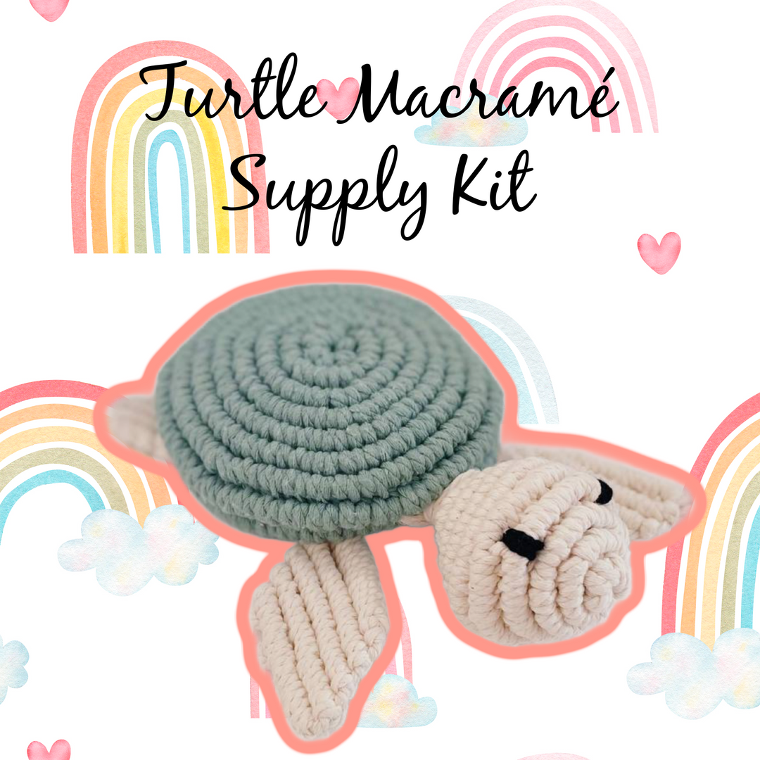 Turtle Supply Kit KOC-Macramé March 2024-KOC-Acorns &amp; Twigs-Acorns &amp; Twigs