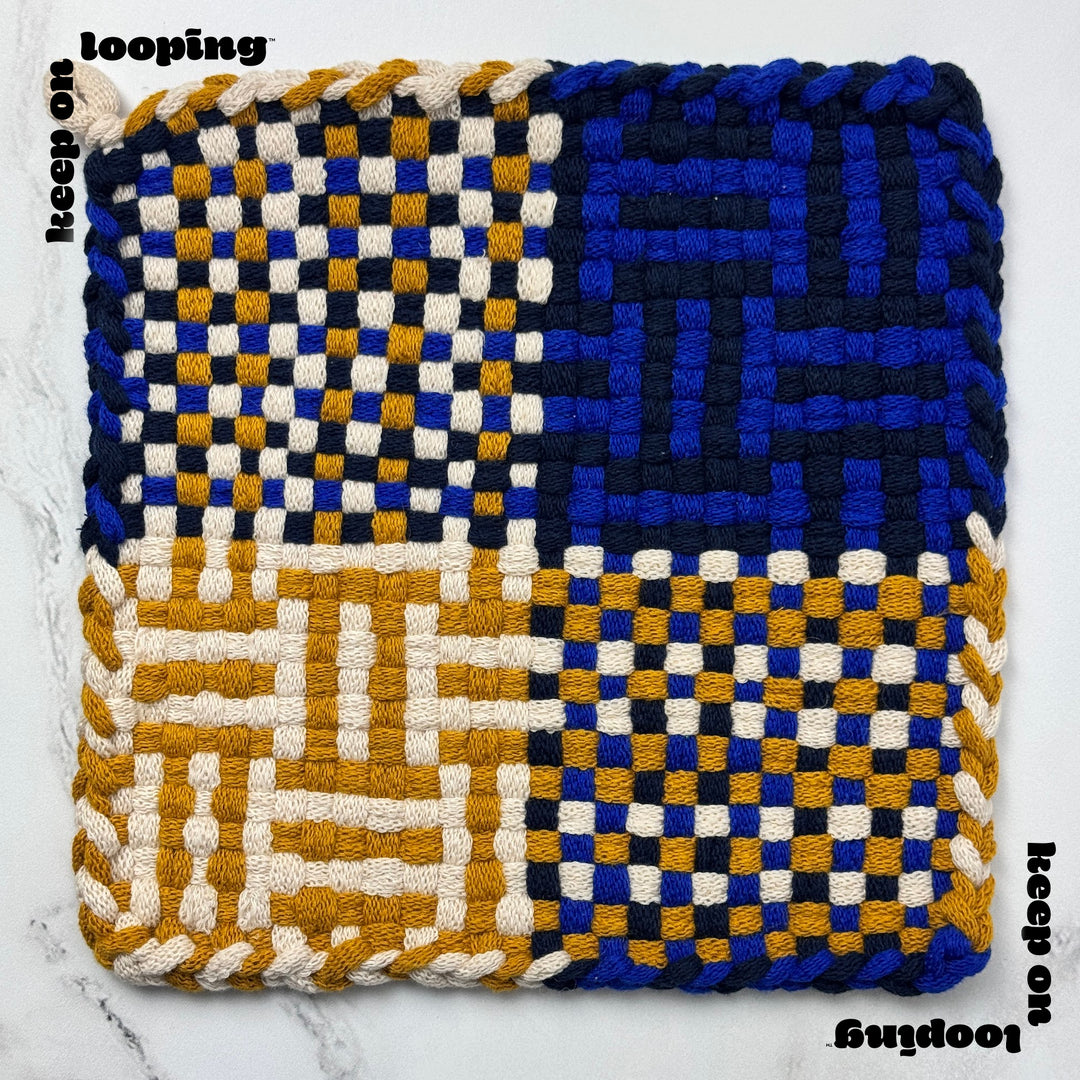 Shimmer Gold Cotton Loops (10" Size)-Potholder weaving-Keep On Looping-Acorns &amp; Twigs