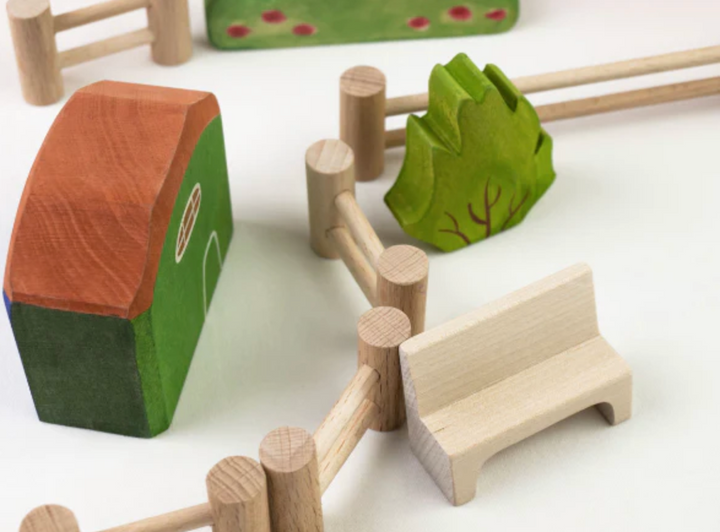 Village Scenery Set-Small World Play-PoppyBabyCo-Acorns &amp; Twigs