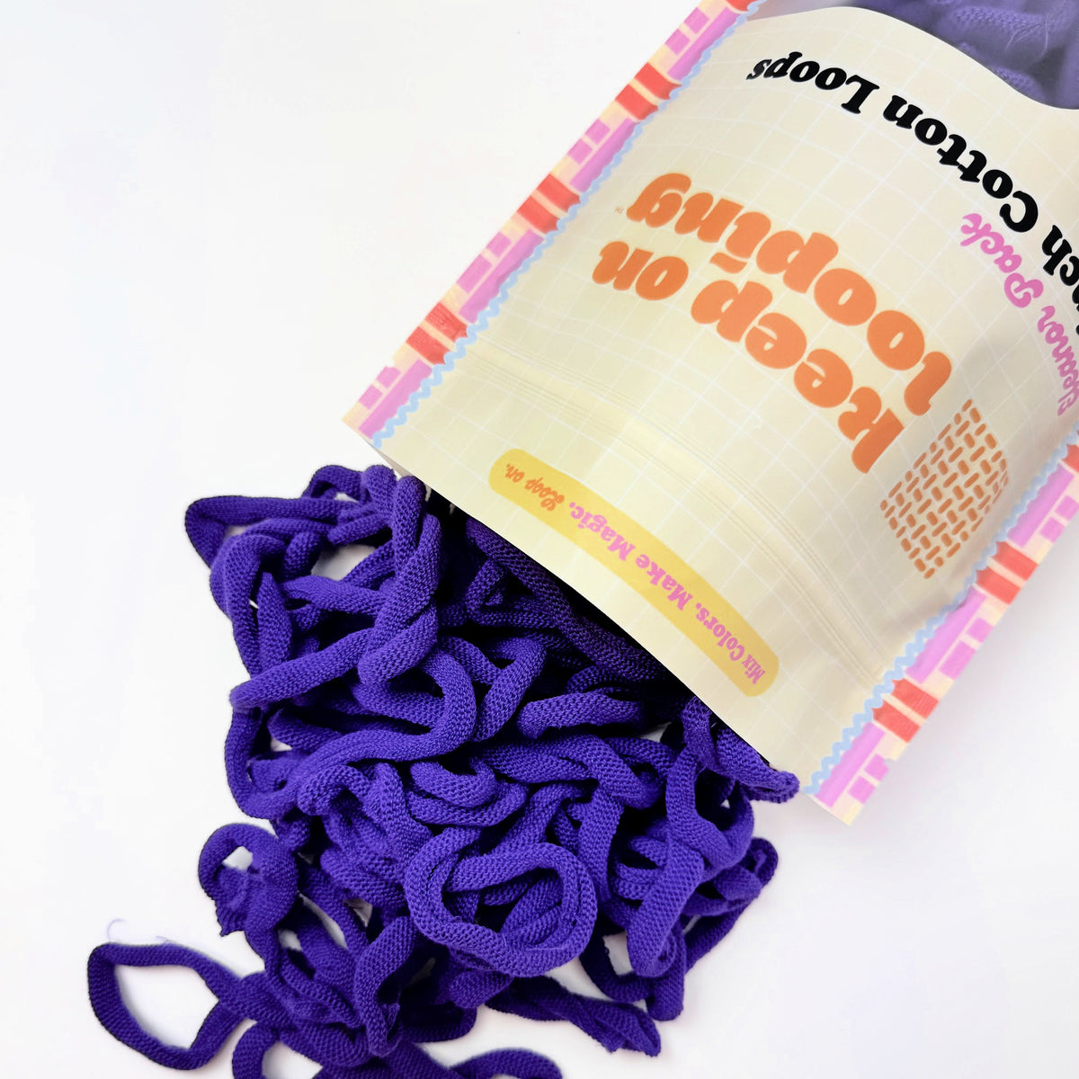 Violet Cotton Loops (10" Size)-Potholder weaving-Keep On Looping-Acorns & Twigs