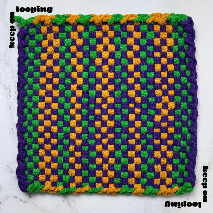 Violet Cotton Loops (10" Size)-Potholder weaving-Keep On Looping-Acorns &amp; Twigs