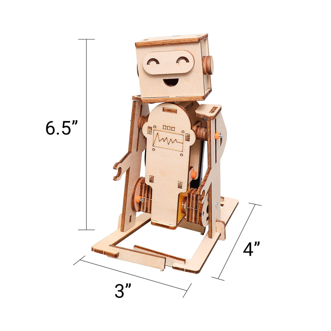 WalkieBot – Build a Walking Robot STEM Kit-Wooden Toy-Kitsville-Acorns &amp; Twigs