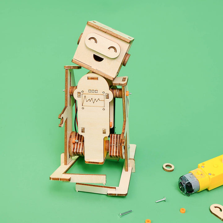 WalkieBot – Build a Walking Robot STEM Kit-Wooden Toy-Kitsville-Acorns &amp; Twigs