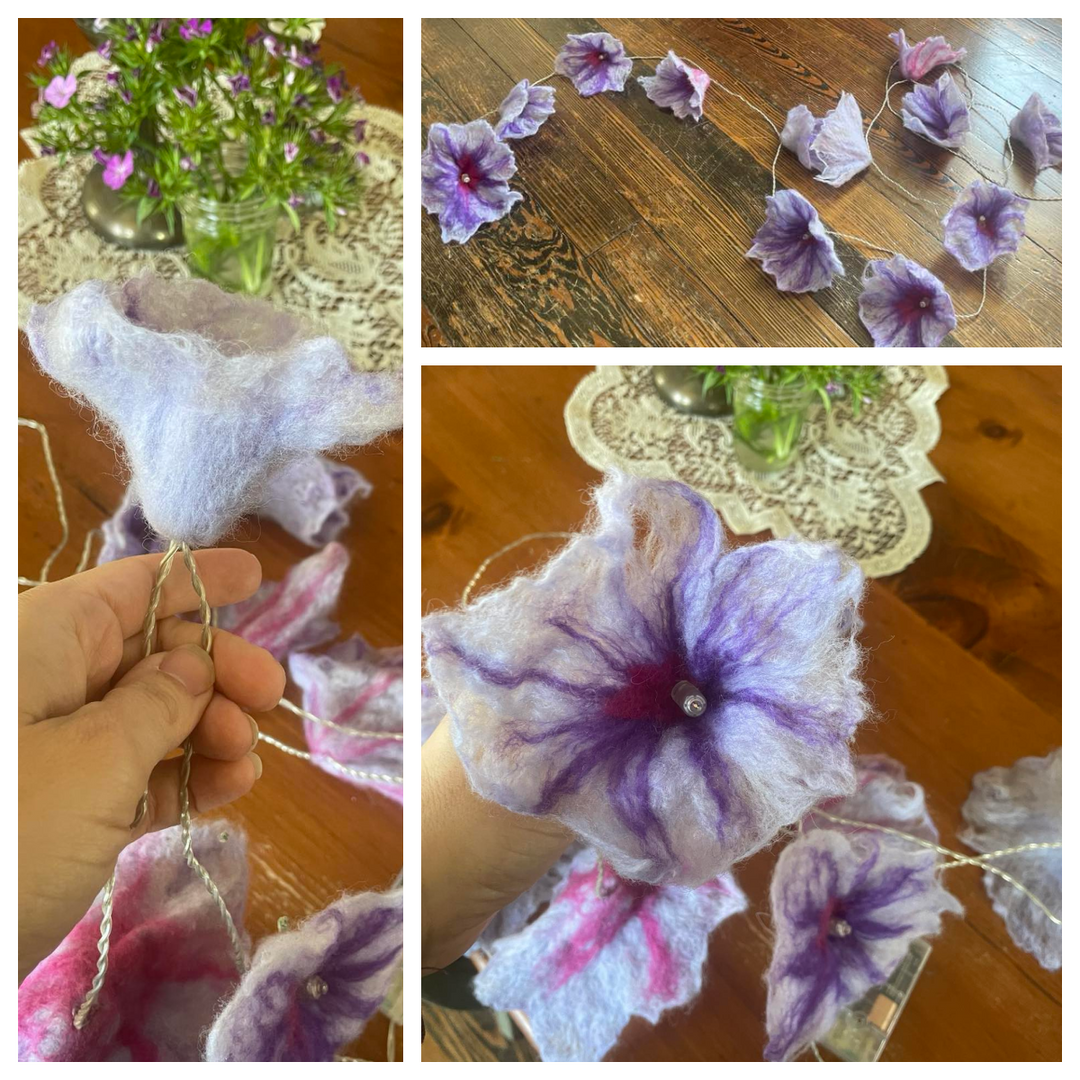 Wet Felt Flower Supplies-Wet Felting-Acorns &amp; Twigs-Acorns &amp; Twigs