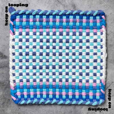 White Cotton Loops (10" Size)-Potholder weaving-Keep On Looping-Acorns & Twigs
