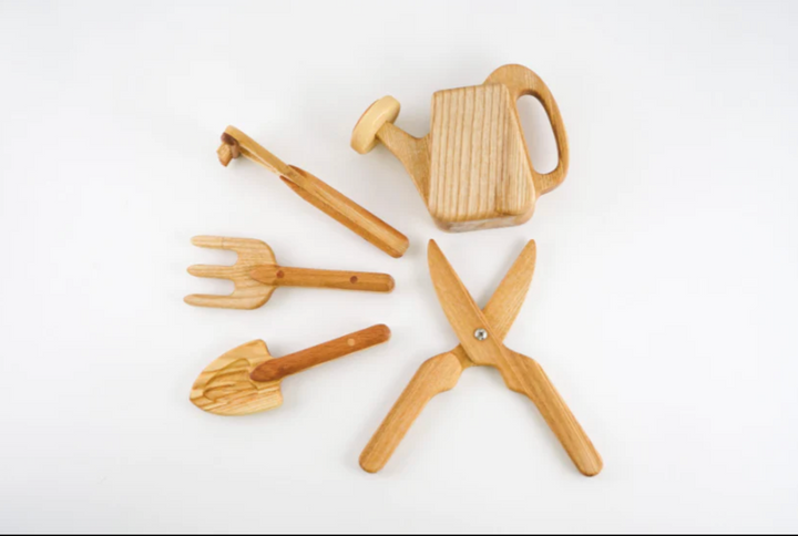 Wooden Gardening Toy Set-Wooden Toy-PoppyBabyCo-Acorns &amp; Twigs