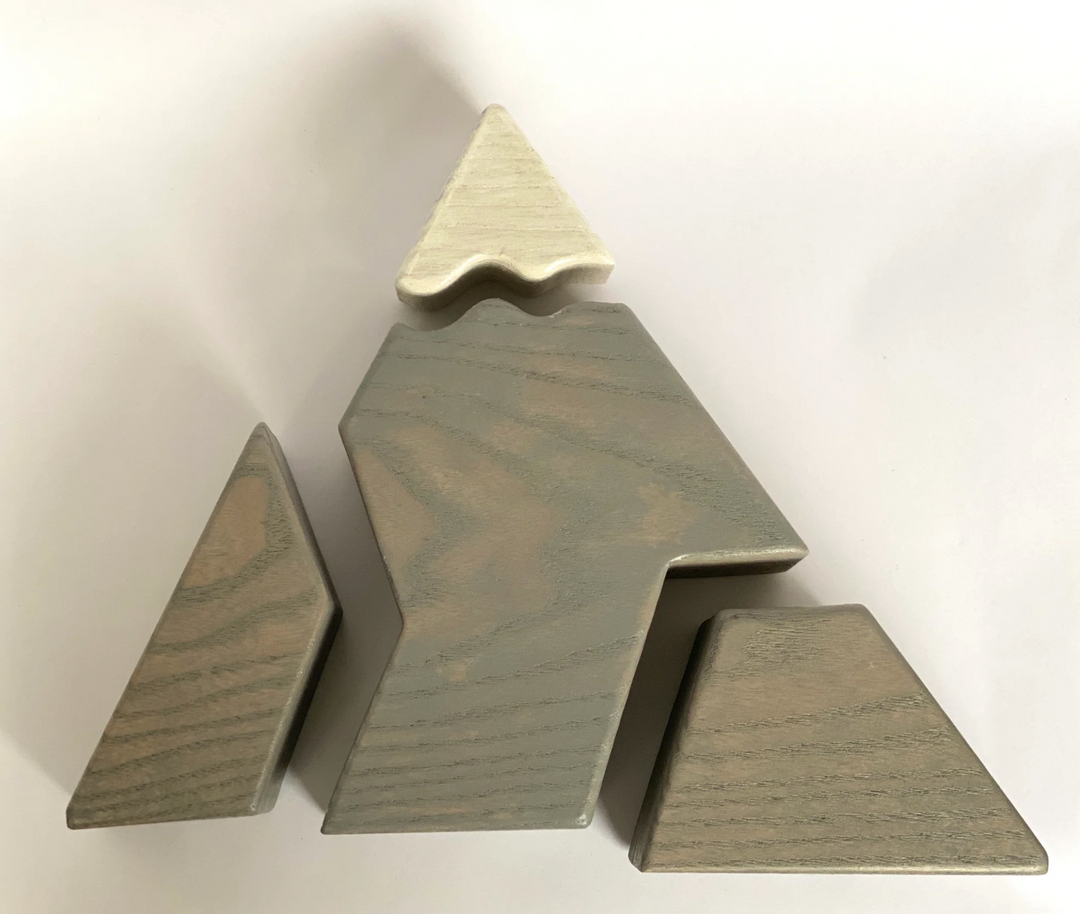 Wooden Mountain Puzzle Blocks-Small World Play-PoppyBabyCo-Acorns &amp; Twigs
