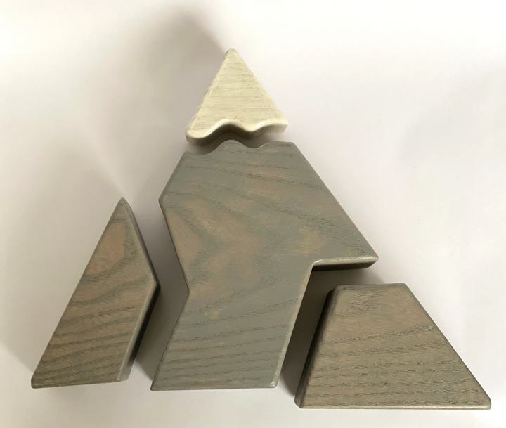 Wooden Mountain Puzzle Blocks-Small World Play-PoppyBabyCo-Acorns &amp; Twigs