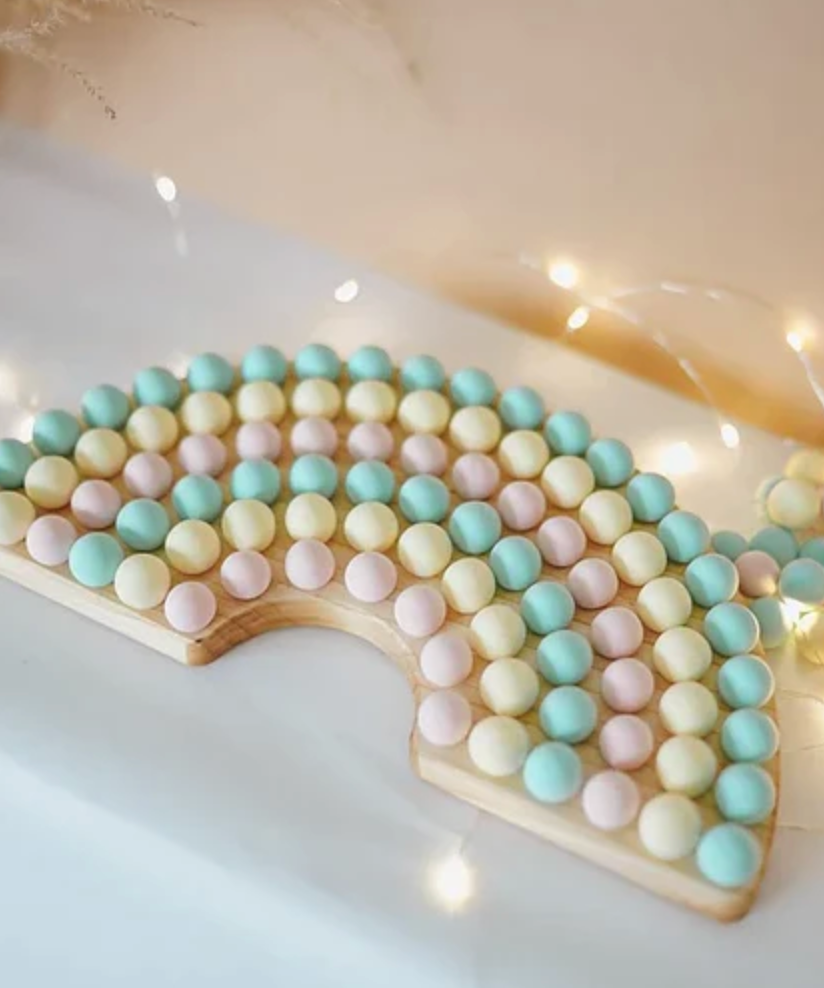 Wooden Rainbow Board-Wooden Toy-PoppyBabyCo-Acorns &amp; Twigs
