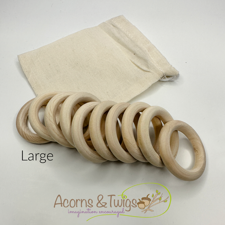 Wooden Rings-Wooden Toy-Acorns &amp; Twigs-Acorns &amp; Twigs