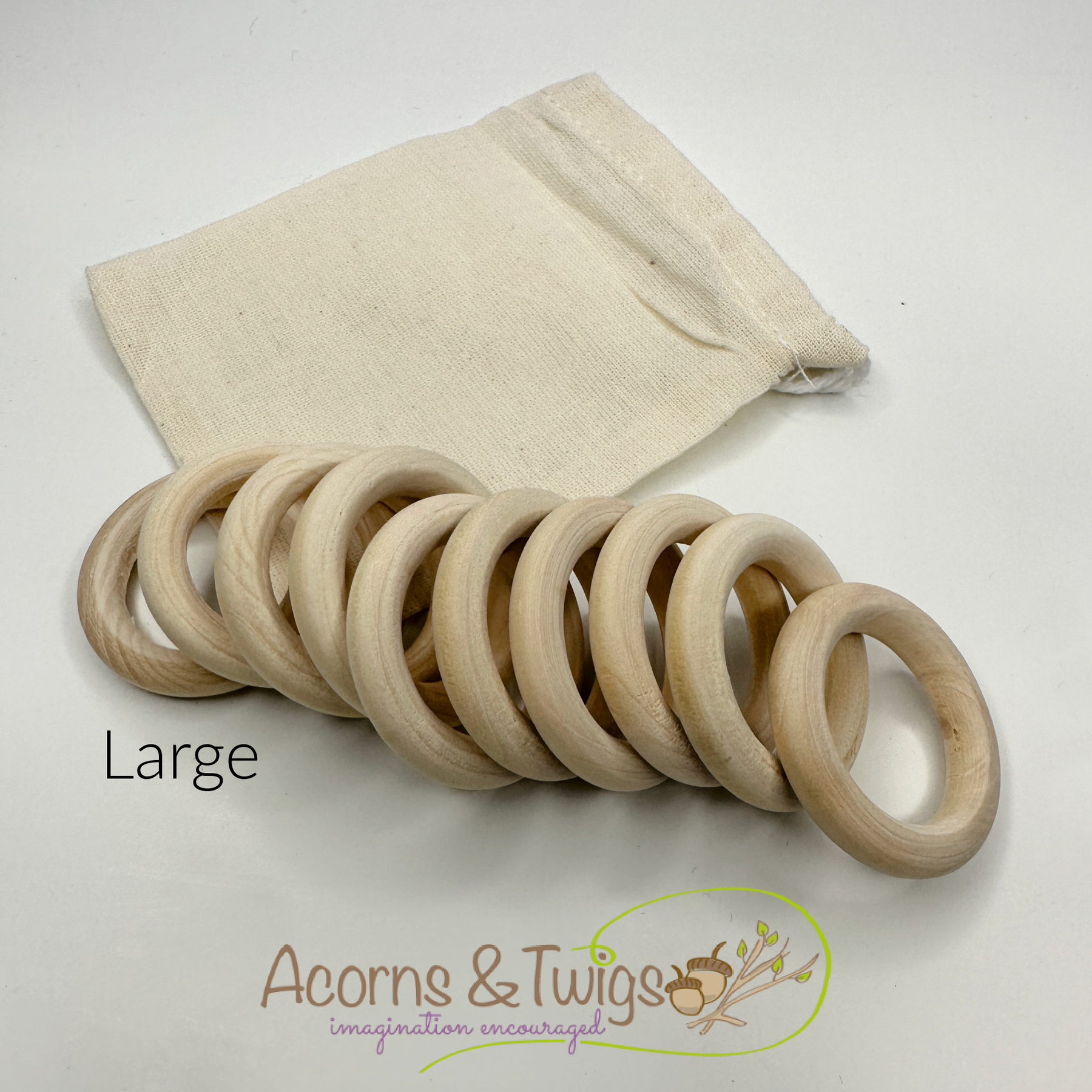 Wooden Rings – Acorns & Twigs