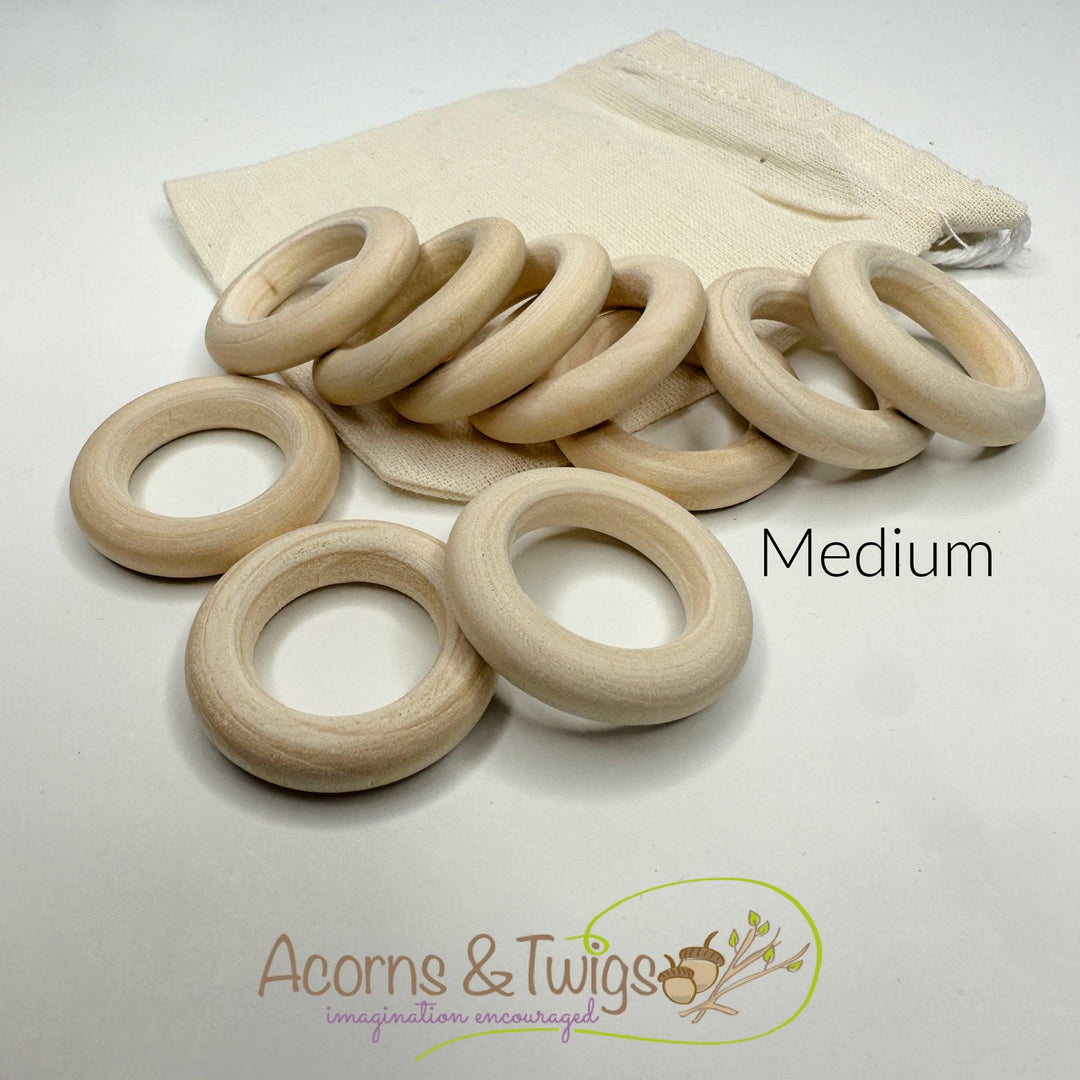 Wooden Rings-Wooden Toy-Acorns &amp; Twigs-Acorns &amp; Twigs