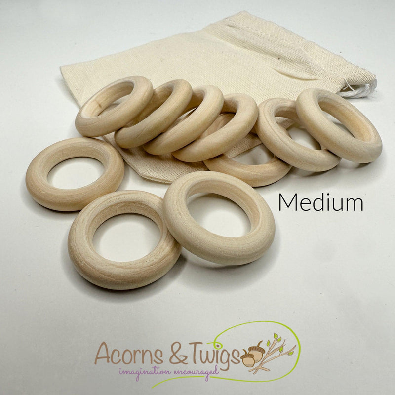 Wooden Rings-Wooden Toy-Acorns & Twigs-Acorns & Twigs