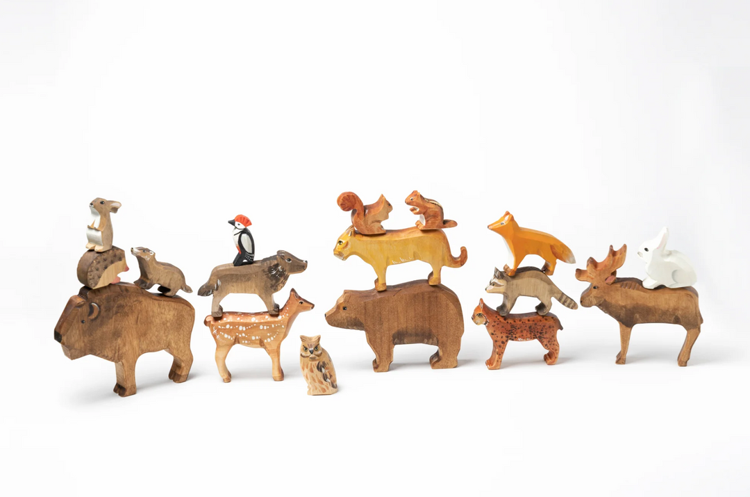 Woodland Animals-Small World Play-PoppyBabyCo-Acorns &amp; Twigs