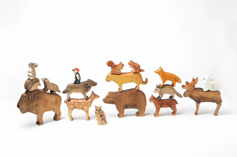 Woodland Animals-Small World Play-PoppyBabyCo-Acorns & Twigs