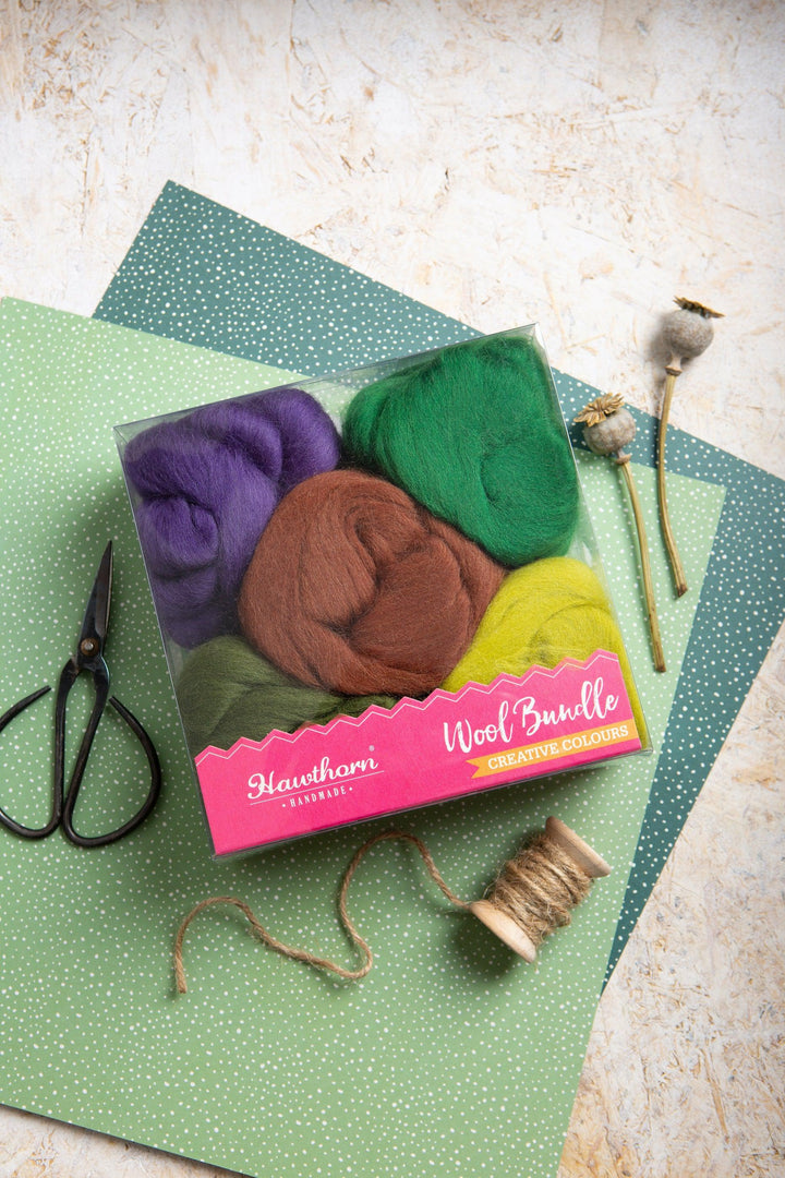 Woodland Wool Bundles-Pre-Packaged Wool Sets-Hawthorn Handmade-Acorns &amp; Twigs