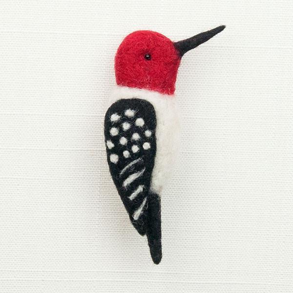Woodpecker Felting Kit - Bird Pin-Needle Felting-WoolPets-Acorns &amp; Twigs