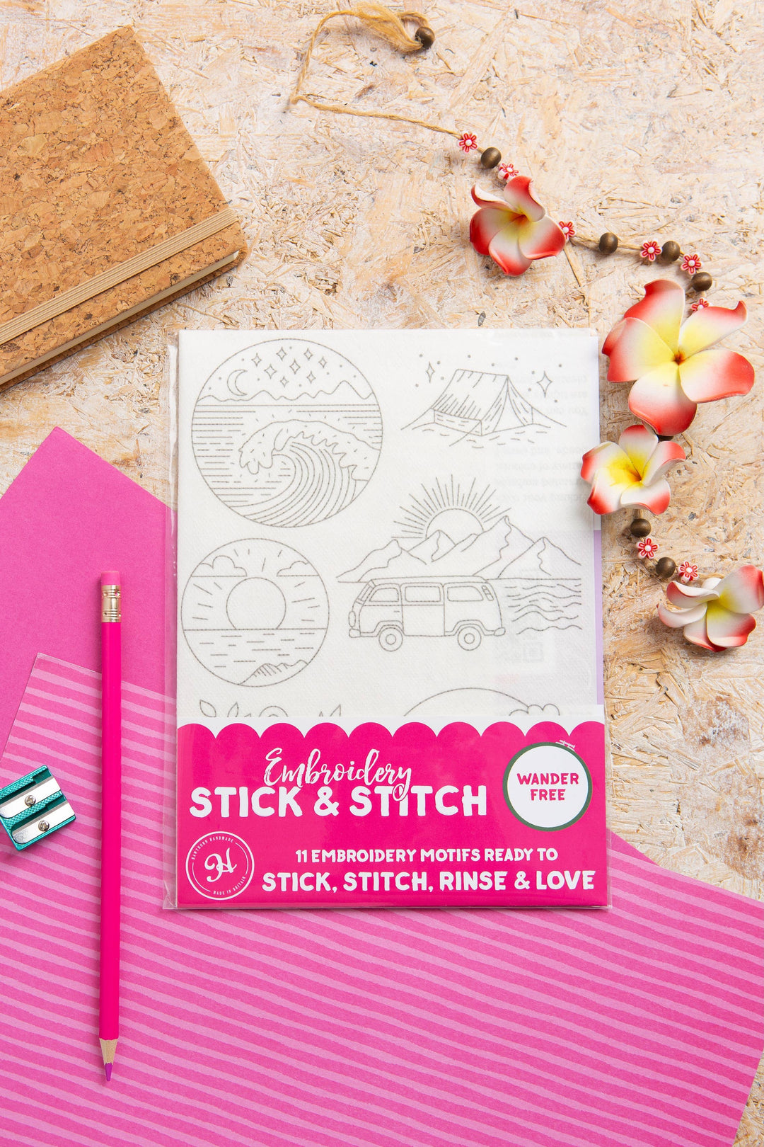 Wander Free Stick &amp; Stitch Embroidery Pack | Travel