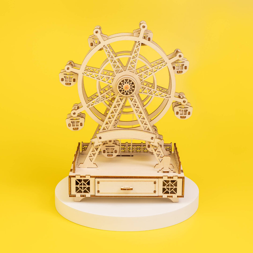DIY Wooden Ferris Wheel Music Box Kit: Canon in D