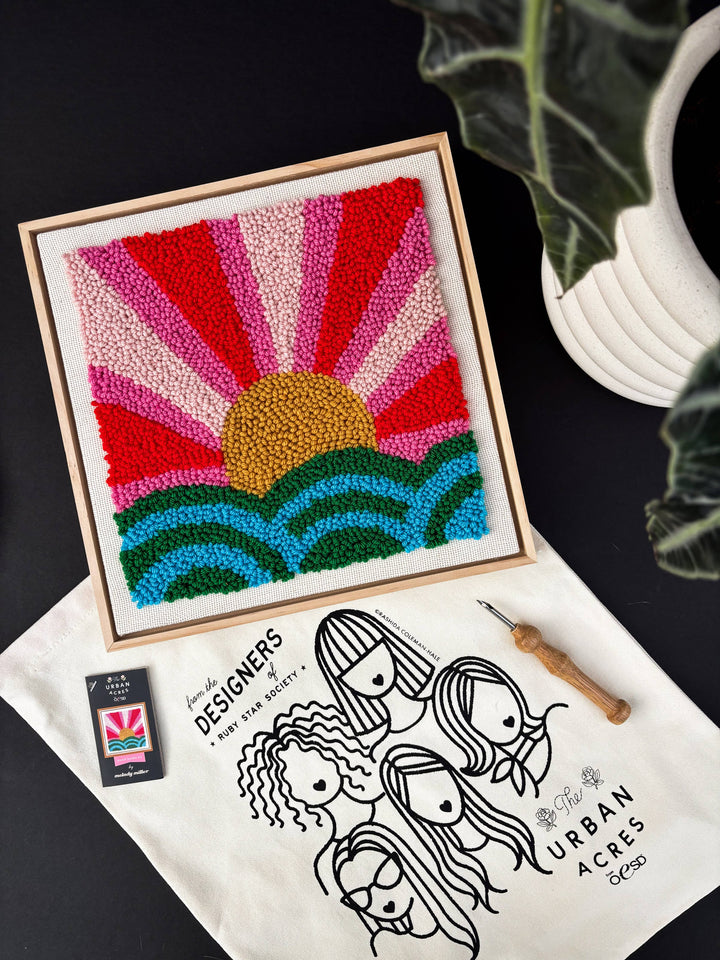 Rise &amp; Shine by Melody Miller - Punch Needle Frame Kit