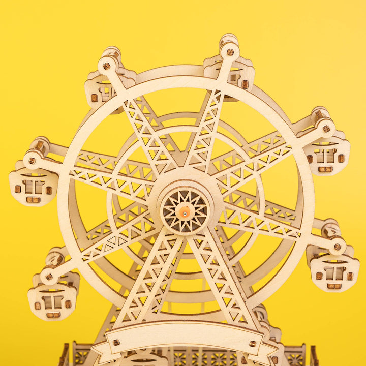 DIY Wooden Ferris Wheel Music Box Kit: Canon in D