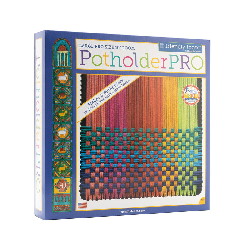 10" PRO® Potholder Loom & Loops by Friendly Loom™-Weaving-Friendly Loom-Acorns & Twigs