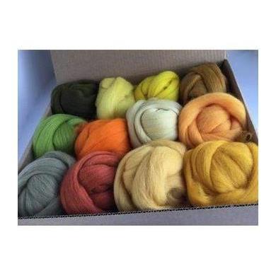 12 Yellow Tones Large Set - Wool Top-Pre-Packaged Wool Sets-Acorns &amp; Twigs-Acorns &amp; Twigs
