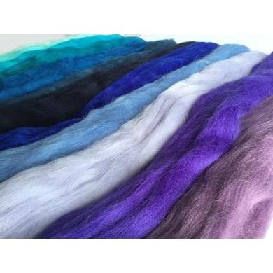 12 oz Blue Tones Merino Top-Pre-Packaged Wool Sets-Acorns &amp; Twigs-Acorns &amp; Twigs