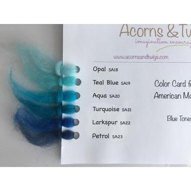 12 oz Blue Tones Merino Top-Pre-Packaged Wool Sets-Acorns &amp; Twigs-Acorns &amp; Twigs