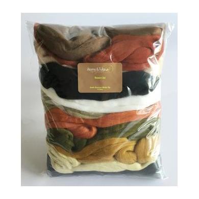 12 oz Nature Tones Merino Top-Pre-Packaged Wool Sets-Acorns & Twigs-Acorns & Twigs