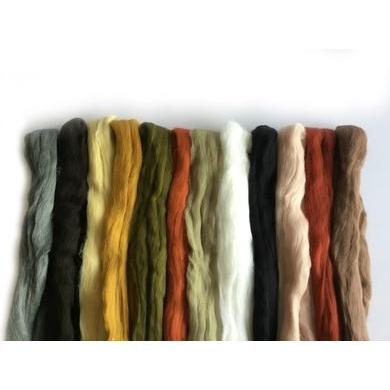 12 oz Nature Tones Merino Top-Pre-Packaged Wool Sets-Acorns &amp; Twigs-Acorns &amp; Twigs
