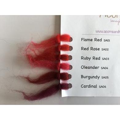 12 oz Red &amp; Orange Tones Merino Top-Pre-Packaged Wool Sets-Acorns &amp; Twigs-Acorns &amp; Twigs