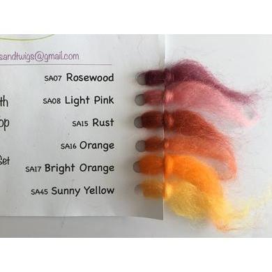 12 oz Red &amp; Orange Tones Merino Top-Pre-Packaged Wool Sets-Acorns &amp; Twigs-Acorns &amp; Twigs