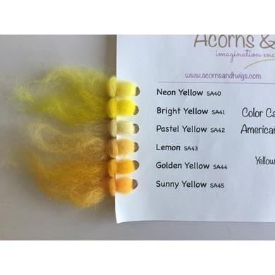 12 oz Yellow Tones Merino Top-Pre-Packaged Wool Sets-Acorns & Twigs-Acorns & Twigs