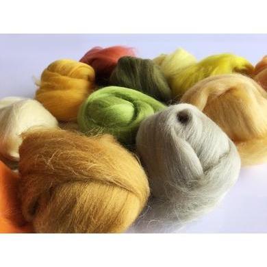 12 oz Yellow Tones Merino Top-Pre-Packaged Wool Sets-Acorns & Twigs-Acorns & Twigs