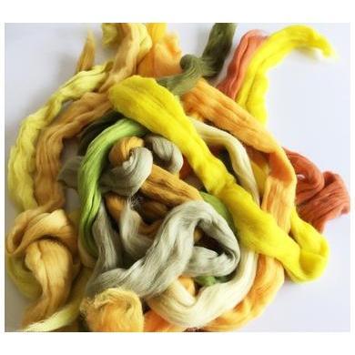 12 oz Yellow Tones Merino Top-Pre-Packaged Wool Sets-Acorns & Twigs-Acorns & Twigs