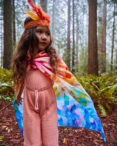 35" Rainbow Phoenix Playsilk-Silk Cloths-Sarah's Silks-Acorns & Twigs