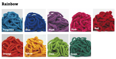 7" Rainbow (Traditional Size) Party Pack Loops by Friendly Loom™ - Makes 18 potholders-Weaving-Friendly Loom-Acorns & Twigs