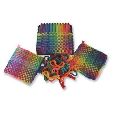Cotton Weaving Pot Holder Loops Assorted Colors 5oz