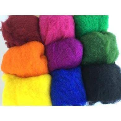 9 Color Wool Batt Large Intense Color Set-Pre-Packaged Wool Sets-Acorns & Twigs-Acorns & Twigs