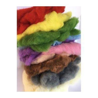 9 Color Wool Batt Large Mild Color Set-Pre-Packaged Wool Sets-Acorns &amp; Twigs-Acorns &amp; Twigs