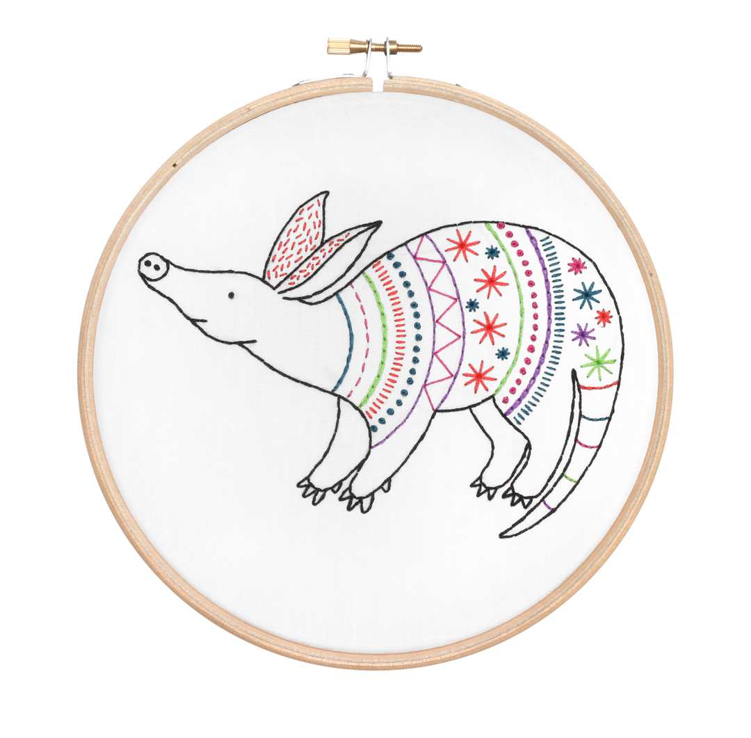 Aardvark Embroidery Kit-Embroidery-Hawthorn Handmade-Acorns &amp; Twigs