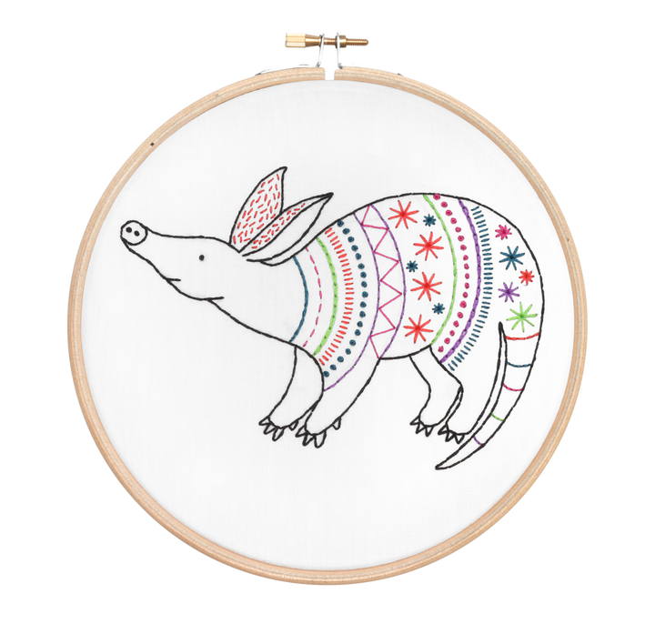 Aardvark Embroidery Kit-Embroidery-Hawthorn Handmade-Acorns &amp; Twigs