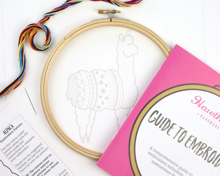 Alpaca Embroidery Kit-Embroidery-Hawthorn Handmade-Acorns &amp; Twigs