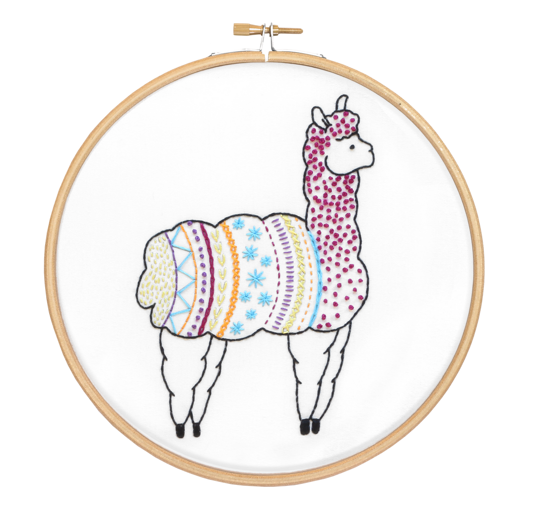 Alpaca Embroidery Kit-Embroidery-Hawthorn Handmade-Acorns &amp; Twigs