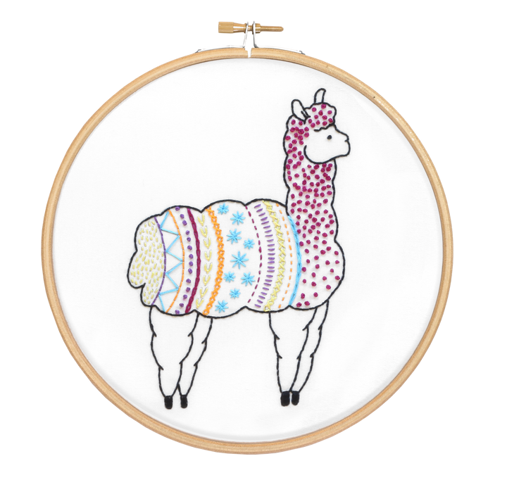 Alpaca Embroidery Kit-Embroidery-Hawthorn Handmade-Acorns &amp; Twigs