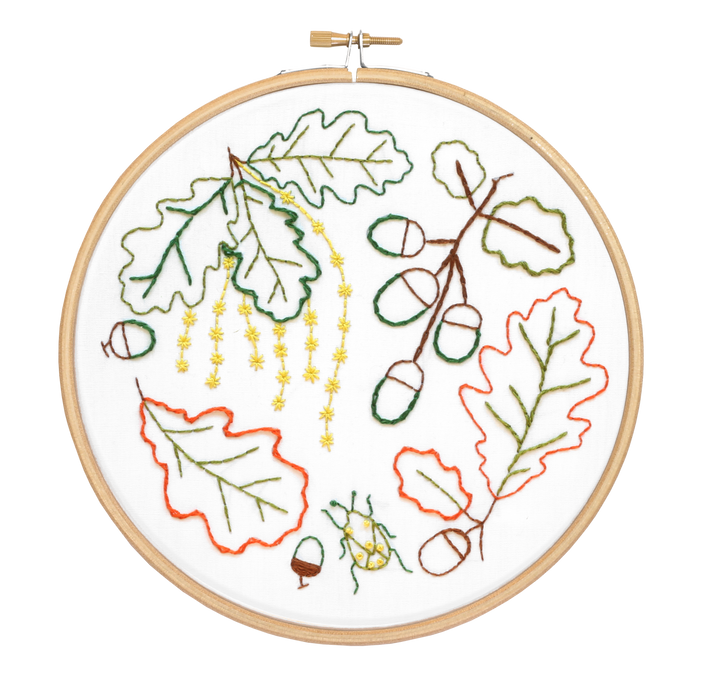 Ancient Oak Embroidery Kit-Embroidery-Hawthorn Handmade-Acorns &amp; Twigs